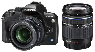 Olympus E-450 inkl. Kit 14-42 & 40-150 mm
